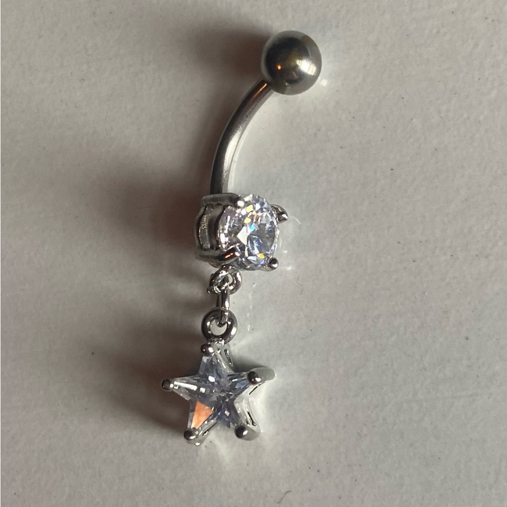 NEW never worn star navel jewelry